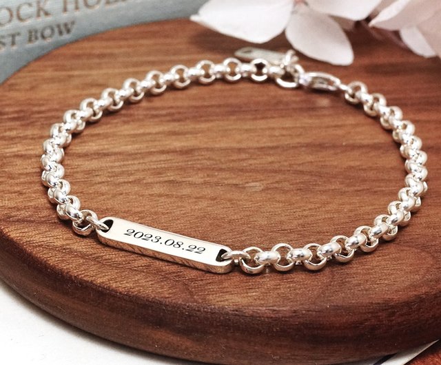 Double sided hot sale engraved bracelets