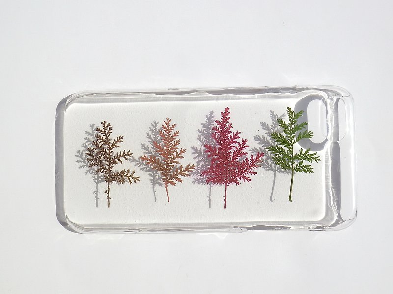 Handmade phone case, Pressed leaves with nature, iPhone 7 and iPhone 8, Season - เคส/ซองมือถือ - พลาสติก 
