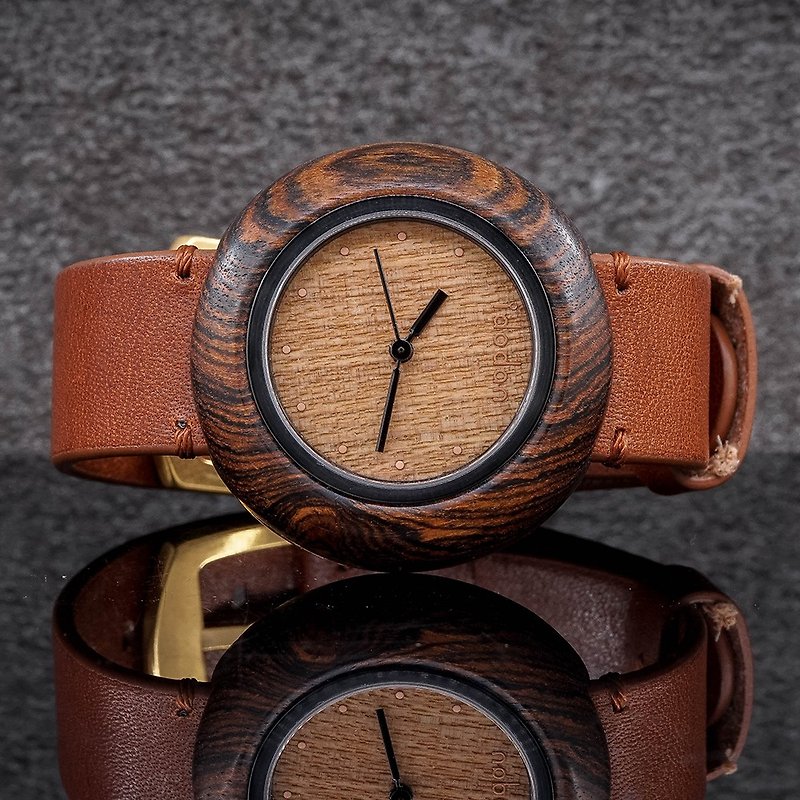 【Idodan】Log Watch-Awakening Tiger Leather Sandalwood (Coffee Belt)