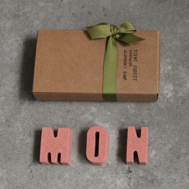 Scent Forest - Alphabet Handmade Soap 3pc Gift Box - สบู่ - วัสดุอื่นๆ 