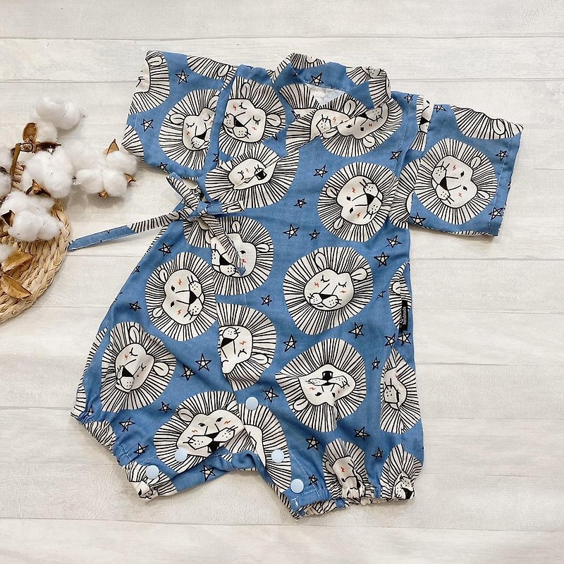 Little Lion King Shiping Covered Clothes_80 cm - Onesies - Cotton & Hemp Blue