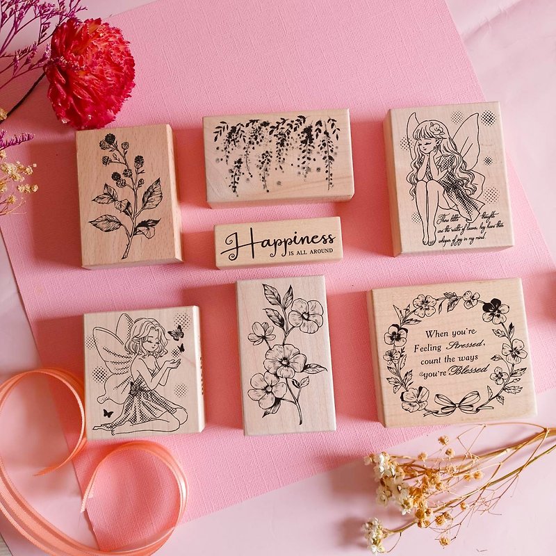 Flower Spirit's Blessing Maple Stamp Set - Stamps & Stamp Pads - Other Materials 