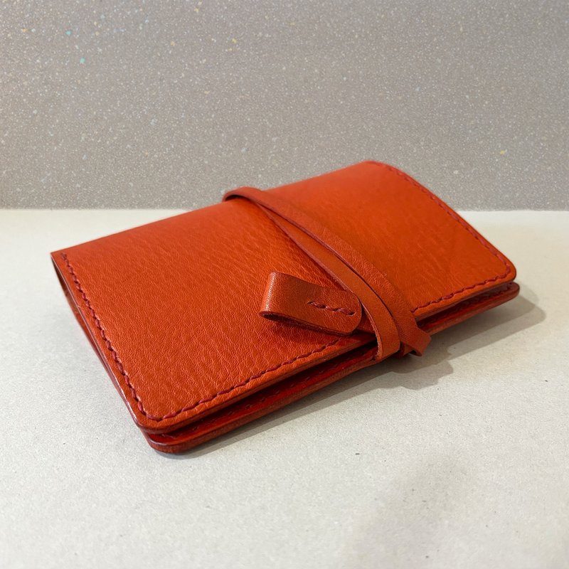 【聖誕禮物】艾曼紐皮革護照夾/護照套/植鞣革- 皇家玫瑰紅 - 護照夾/護照套 - 真皮 紅色