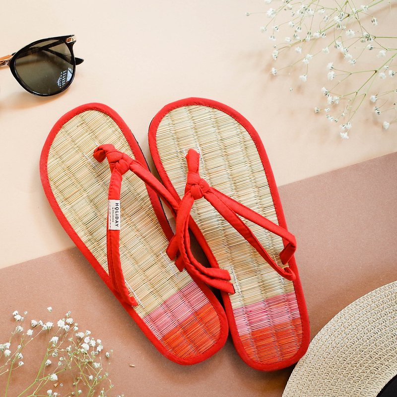 Holiday Rush Sandal - Angkor Sunrise Red - Slippers - Other Materials Red
