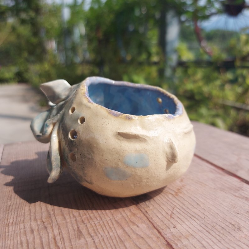 【居家擺飾】海神家族陶瓷擺飾　花器　共兩款 - 擺飾/家飾品 - 陶 藍色