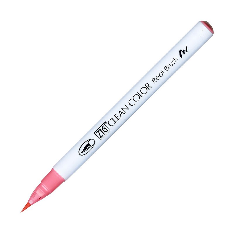 【Kuretake 日本吳竹】ZIG 彩繪毛筆 Light Carmine - 其他書寫用具 - 塑膠 粉紅色