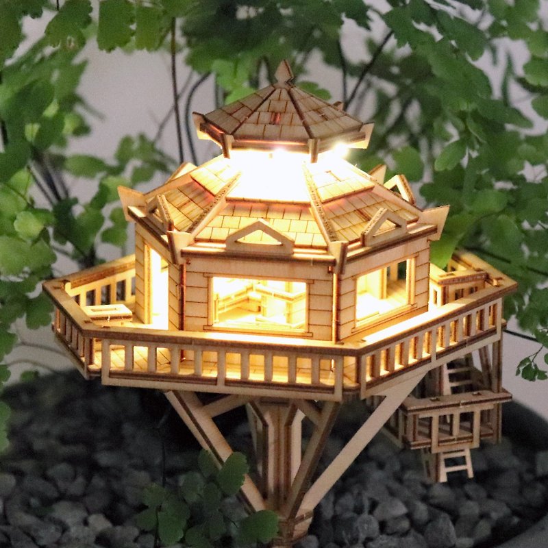 Little Tree House - Woodland Outpost - Lighting - Wood Khaki