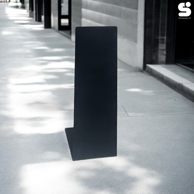 Display Stand. Metal Display Stand. Outdoor Store Entrance Stand. Floor Display Rack. Iron Signboard. - ตกแต่งผนัง - โลหะ สีดำ