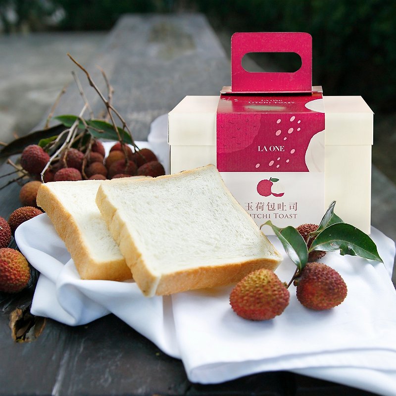 [LA ONE] Hardcover jade pouch toast 5 into gift box big tree jade pouch lychee puree production - Bread - Fresh Ingredients 