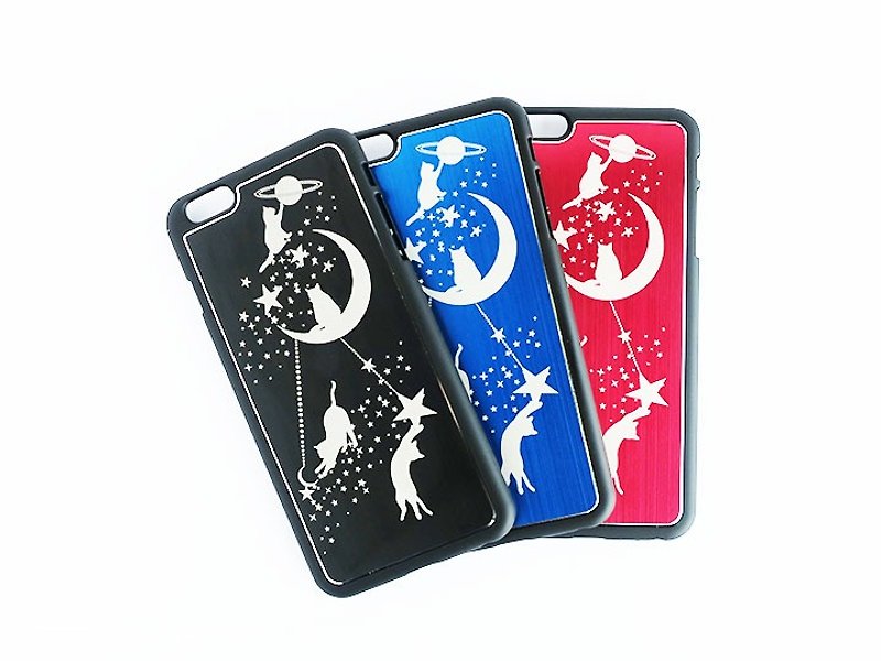 Cat and starry night sky ☆ iPhone6Plus case - อื่นๆ - โลหะ หลากหลายสี