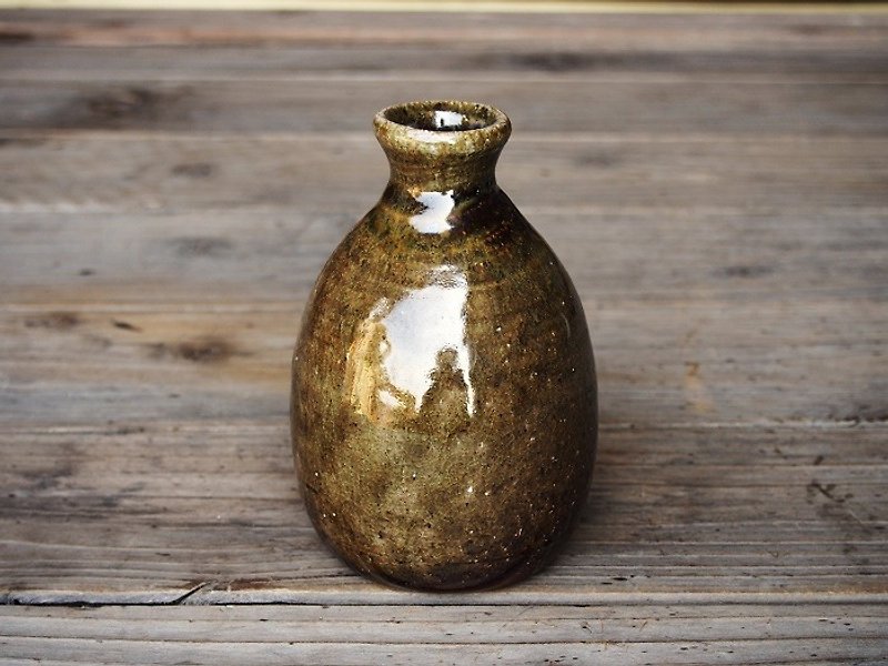 Bizen sake bottle [sesame] _t-021 - Pottery & Ceramics - Other Materials Brown