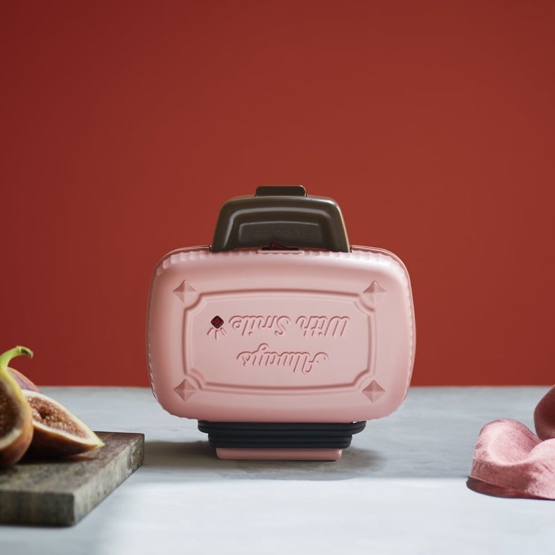 recolte Mini Mini Plaid Sandwich Maker RPS-3 Gray Pink Limited Edition - Kitchen Appliances - Other Materials 