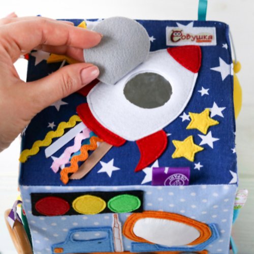 SovushkaLittle Montessori Cube BABY BOY, toddler toys for fine motor skills