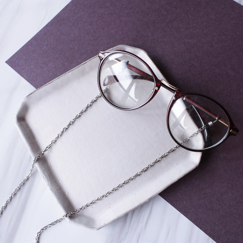 Stainless Steel Glasses Chain/ Necklace/ Choker/ Bracelet - กรอบแว่นตา - โลหะ สีเงิน