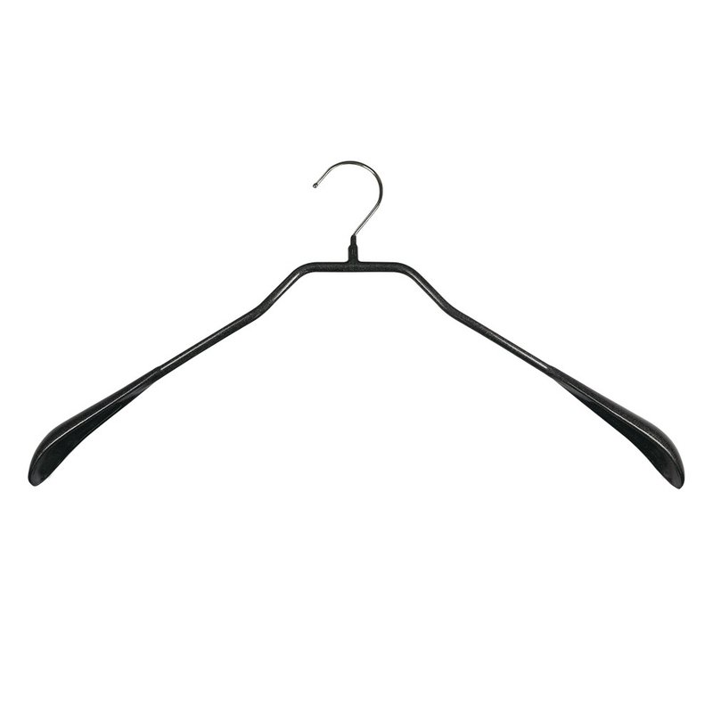 [Germany MAWA] Fashionable non-slip anti-slip coat hanger 46cm (black/5 pieces) - ตะขอที่แขวน - โลหะ สีดำ