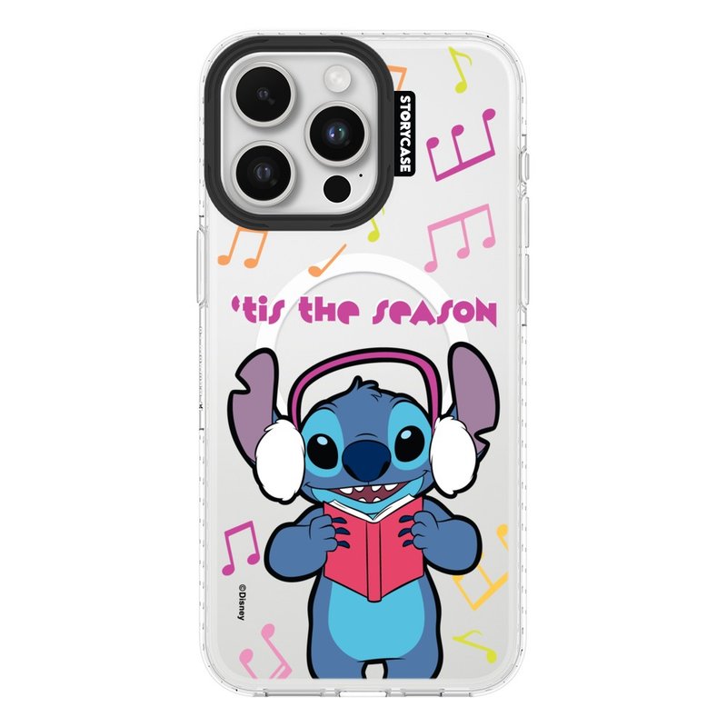 Shiny and bright - Stitch singing iPhone case transparent magnetic protective case Magsafe - Phone Cases - Other Materials 