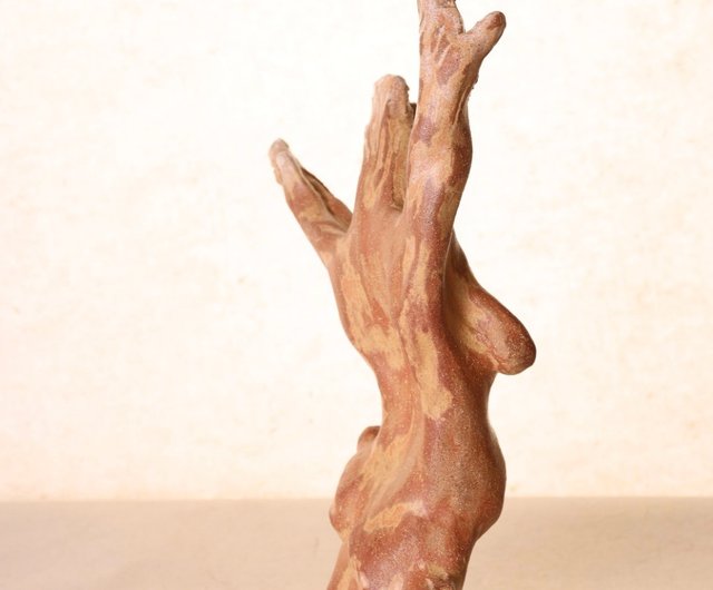 クリスマスギフト】木の精霊 ヌードの木霊アーティスト彫刻/スタチュー