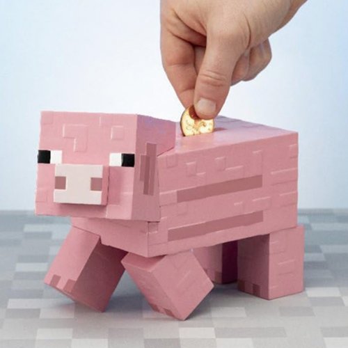 遊戲家 Gameshop 【Paladone UK】Minecraft麥塊 3D粉紅畫素化 小豬存錢筒