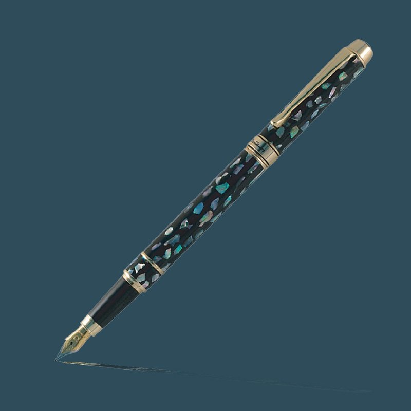 PLATINUM platinum inlaid abalone fountain pen PBA-1600 - ปากกาหมึกซึม - โลหะ 