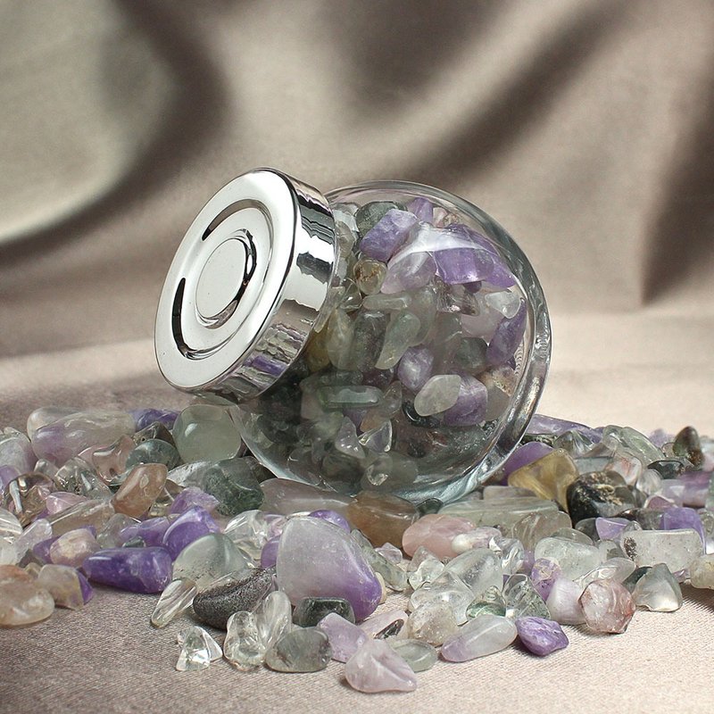 開運擺件 | 正能量水晶瓶 - 擺飾/家飾品 - 水晶 白色