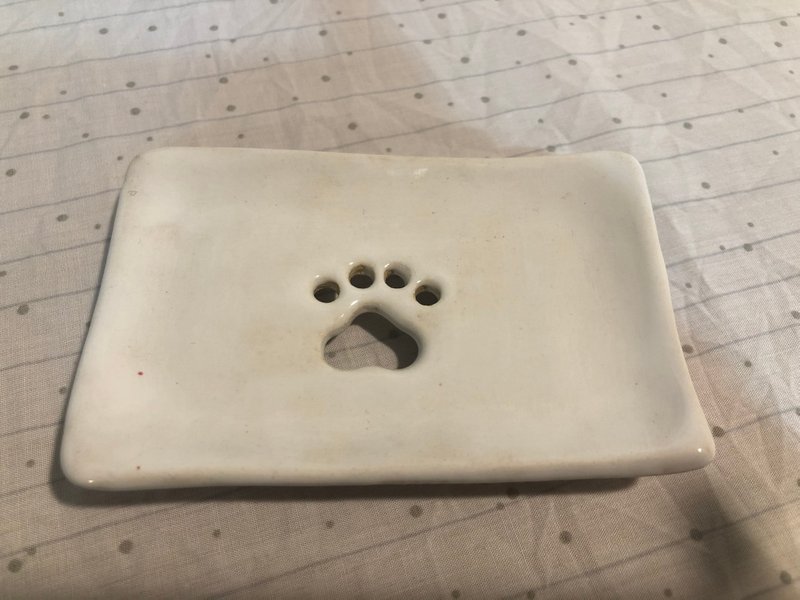 Hand-made cat palm soap dish - อื่นๆ - ดินเผา 