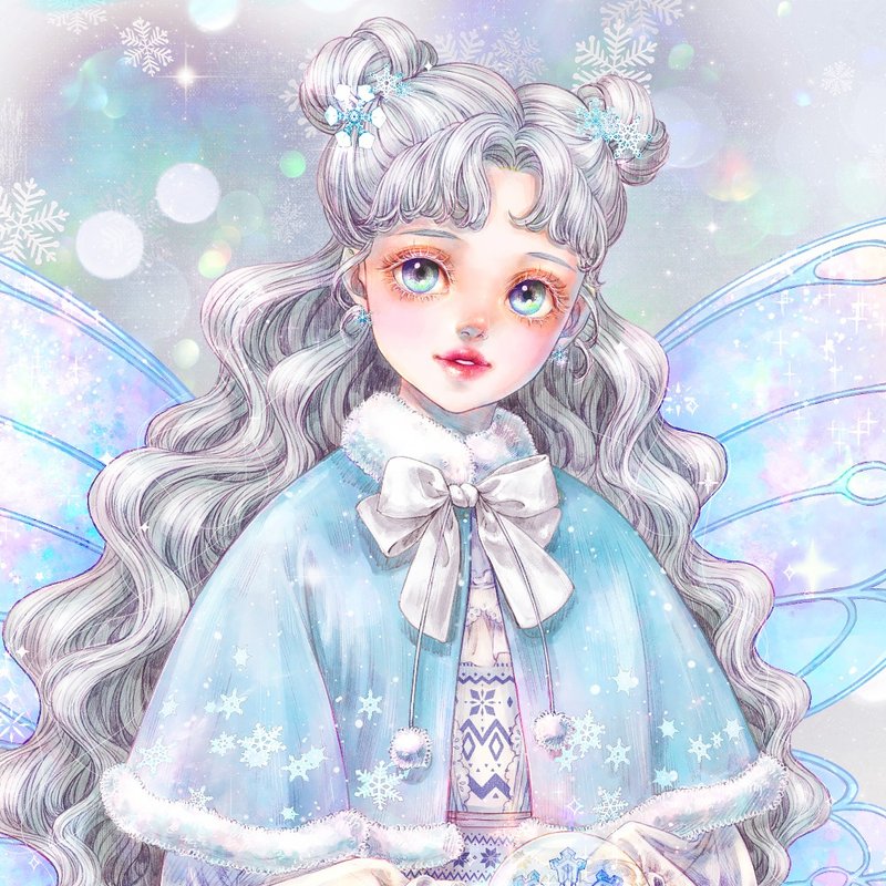 Snowflake fairy stickers (8color) - 貼紙 - 紙 