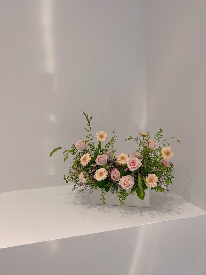 鮮花開幕花禮長桌花【限店面自取 / 台北市親送】 - 盆栽/植栽 - 植物．花 粉紅色