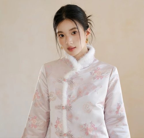 初蟬 新中式中國風 唐裝短款加厚夾棉上衣