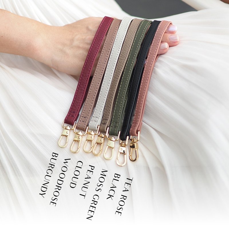 リストストラップ：牛革 - その他 - 革 多色