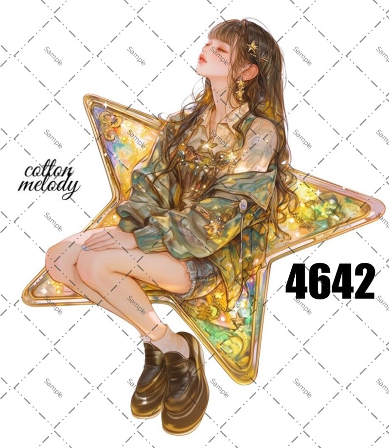 original sticker no.4642 character sticker original sticker original character sticker decorative sticker cotton melody - สติกเกอร์ - กระดาษ 