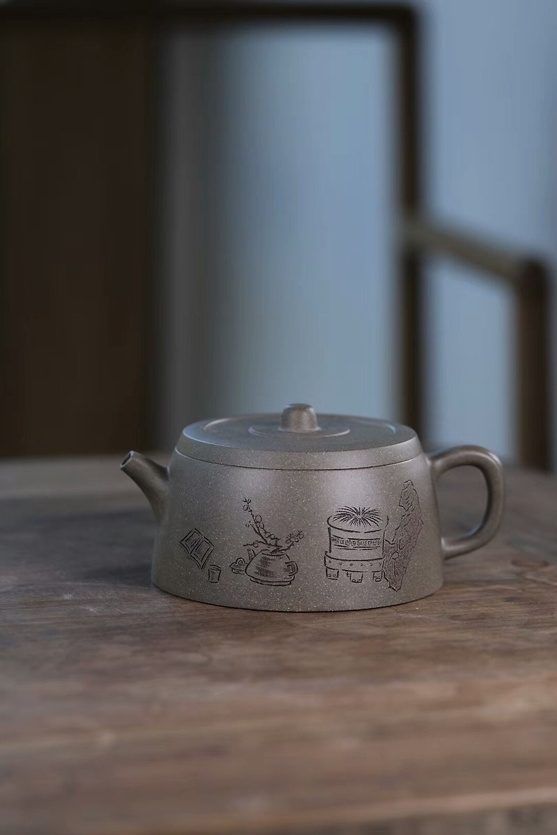 Han tile 220 cc yixing recommended tea pot all hand 9 hole ore in the qing perio - ถ้วย - ดินเผา 