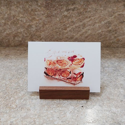 香魚療癒食堂 牛軋糖－美食明信片/食物明信片/美食卡片/食物卡片