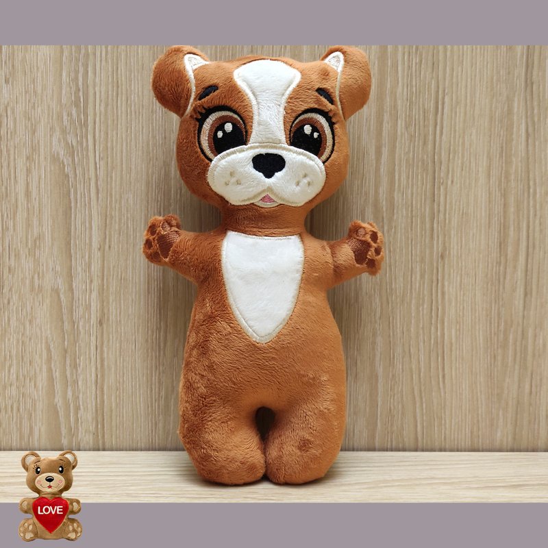 Personalised Cute Dog Stuffed toy ,Super cute personalised soft plush toy - 玩偶/公仔 - 其他金屬 咖啡色