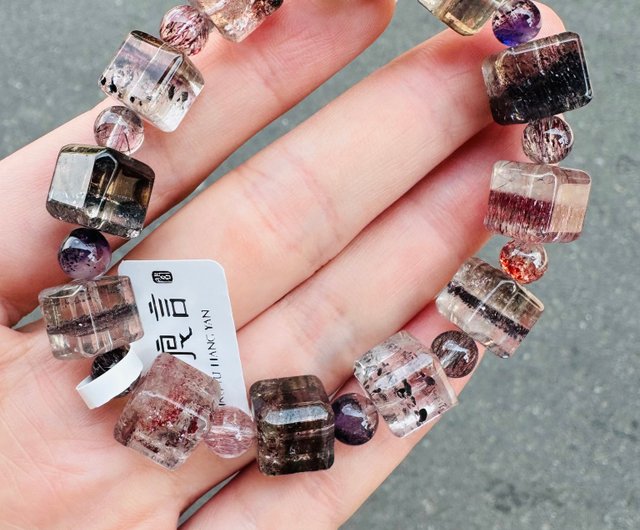 天然角砂糖カラー超音波七結晶10mm32.41g多鉱石三輪バックボーン