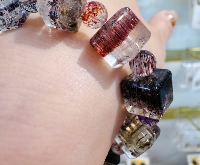 天然角砂糖カラー超音波七結晶10mm32.41g多鉱石三輪バックボーン