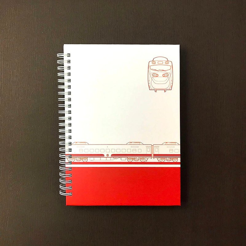 Taiwan Railway Primary Color Puyuma Notebook - สมุดบันทึก/สมุดปฏิทิน - กระดาษ สีแดง