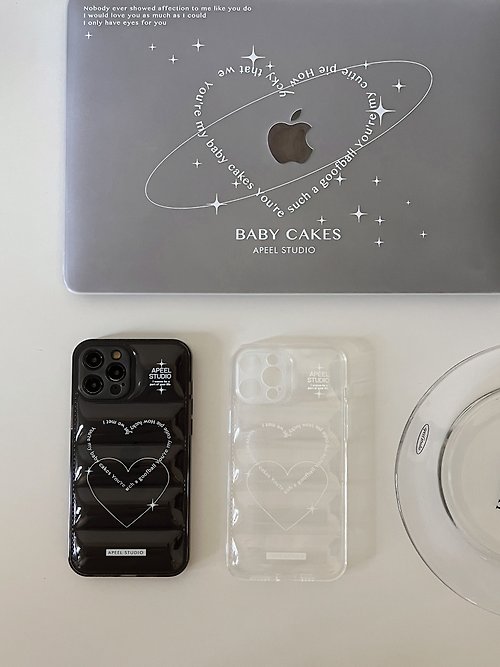 APEEL STUDIO Baby cakes 質感透明 iPhone 全包澎澎防摔保護軟殼 APEEL STUDIO