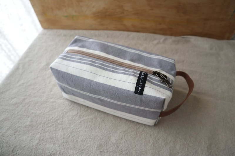 Linkkimokki Home Paper Bag (Light Gray) - กล่องทิชชู่ - ผ้าฝ้าย/ผ้าลินิน 