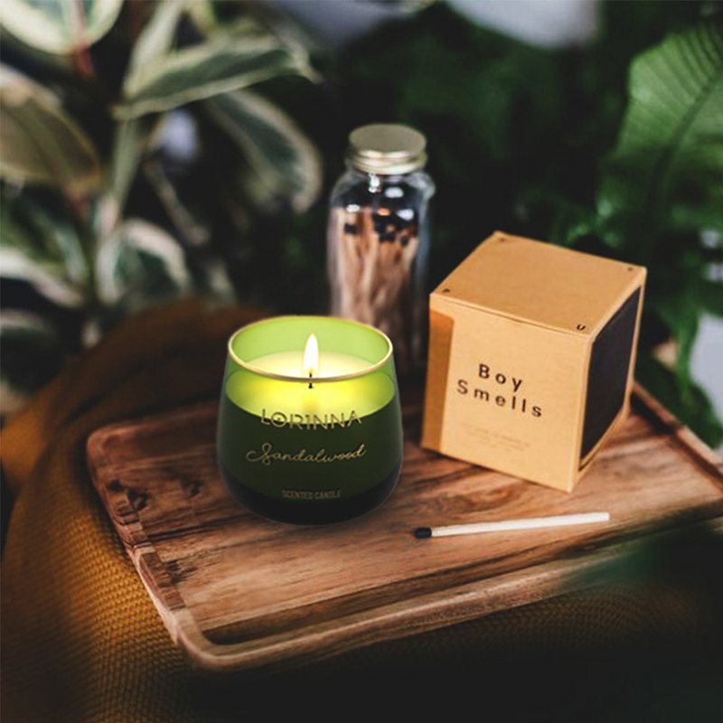 【送禮必備】LORINNA  香氛植物蠟燭 綠色系列 - 香氛蠟燭/燭台 - 其他材質 