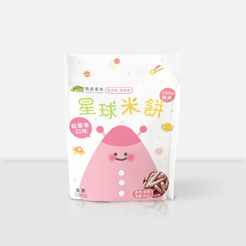 【Sensen Planet】Planet Rice Cake-Red Quinoa Flavor - ขนมคบเคี้ยว - อาหารสด สึชมพู