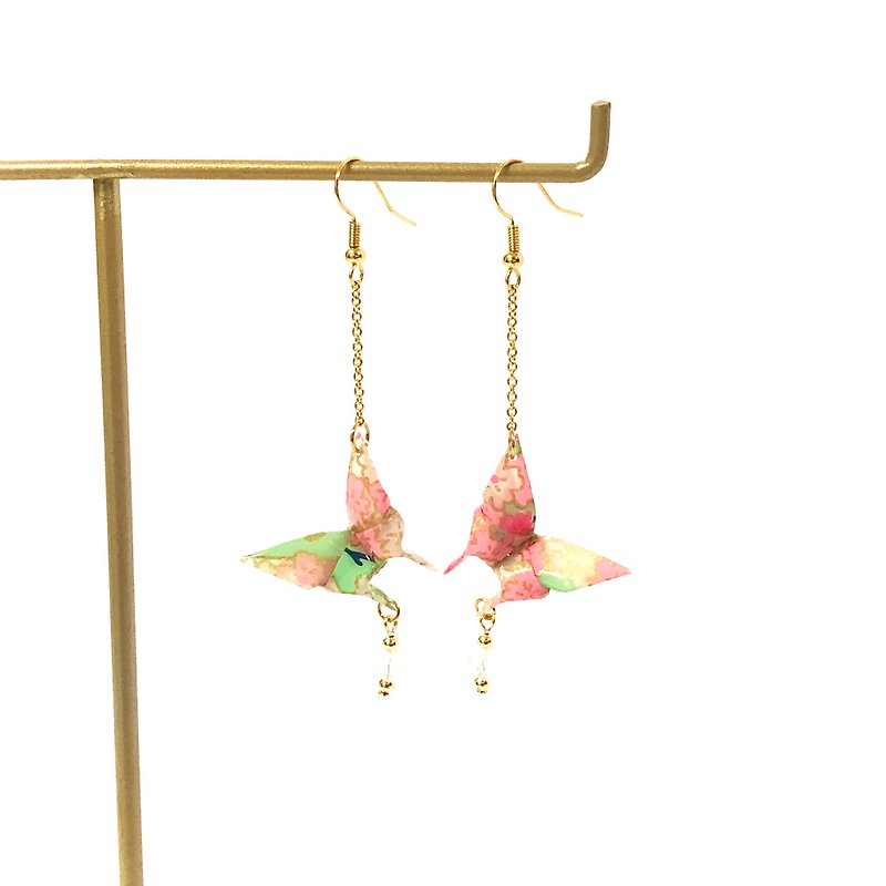【SGS Inspection Qualified】Japanese Origami Series Earrings - Butterfly (Limited Color) - ต่างหู - กระดาษ หลากหลายสี