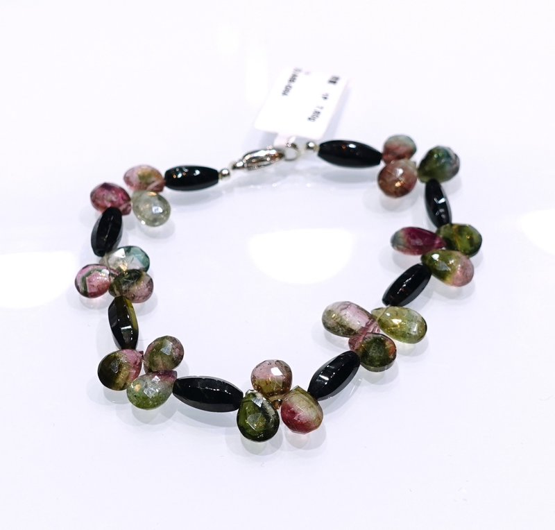 Poly Gold Jewelry-Natural Color Tourmaline Bracelet - สร้อยข้อมือ - เครื่องเพชรพลอย 