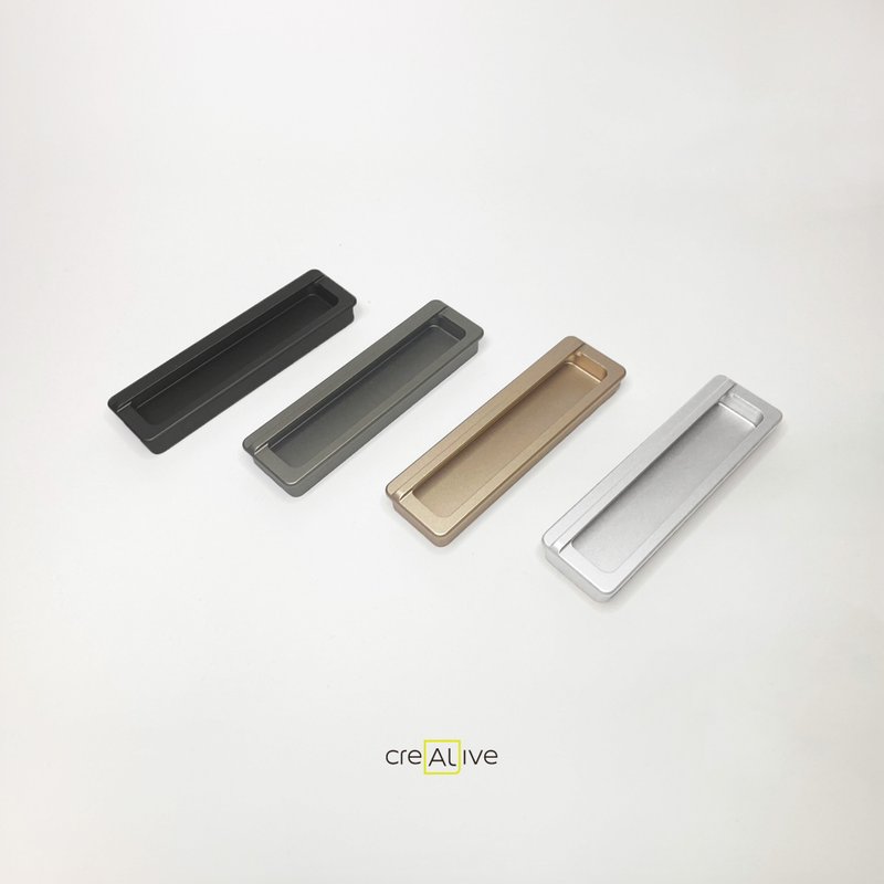 -New products launched in 2024- creALive | Window lattice WAVE cabinet embedded handle | - Other Furniture - Aluminum Alloy Gold