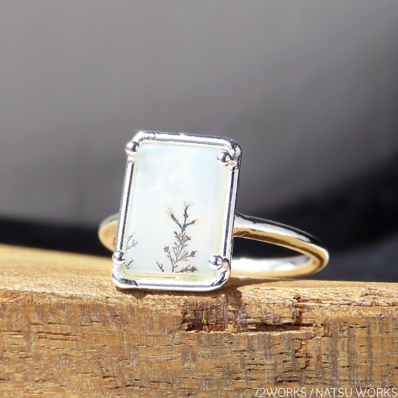 デンドリティック アゲートリング / Dendritic Agate Ring c - 戒指 - 寶石 咖啡色
