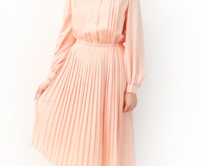 peach one piece dress