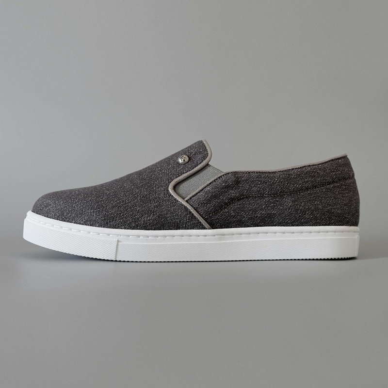 Denim SNKR. 丹寧(灰色地帶) | WL - 女休閒鞋/帆布鞋 - 棉．麻 灰色