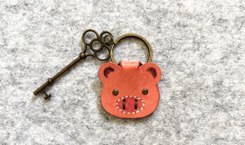 POPO黃冠綸創意皮件 POPO│迷你小動物│皮革鑰匙圈 leather
