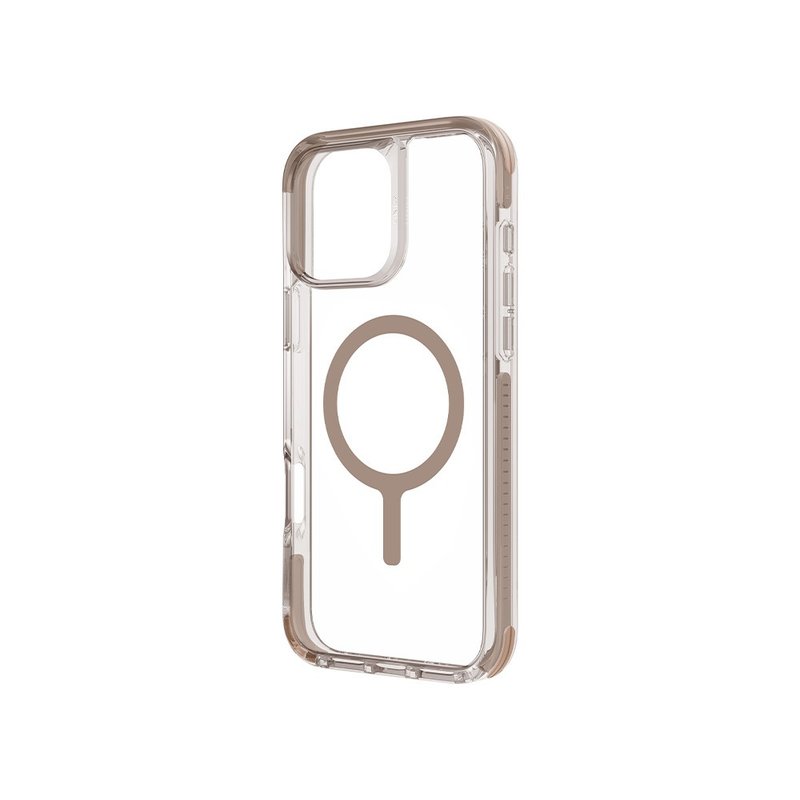 iPhone 16 Pro/Pro Max Combat four-corner magnetic anti-fall three-material protective case-Gold - เคส/ซองมือถือ - พลาสติก สีทอง