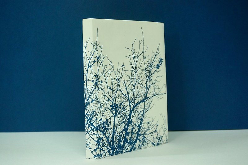 台灣 中山路旁 大樹 背光 樹木 雀鳥  藍曬藍印 手帳 手工筆記本 - 筆記本/手帳 - 紙 