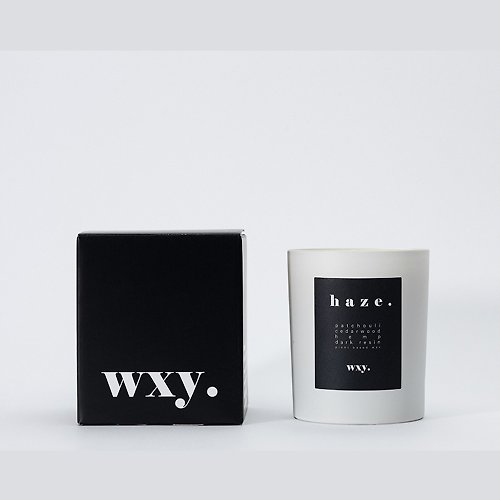 WXY. (台灣總代理) 【英國 wxy】經典蠟燭- haze. 廣藿香 & 麻 /200g